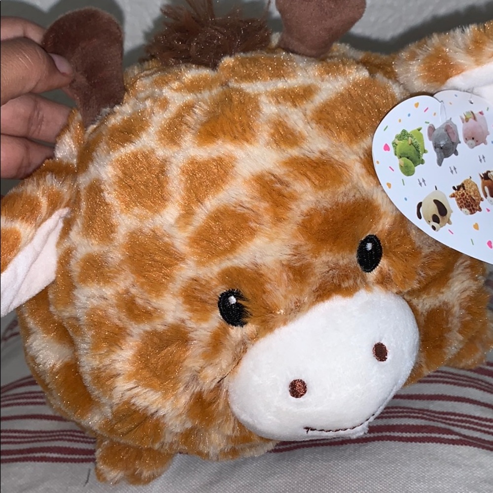 Reversible stuffed animal pillow  🦒 🐘